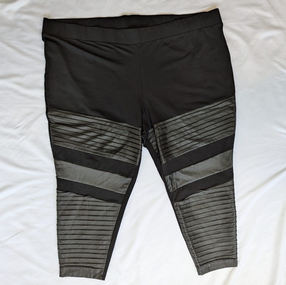 Torrid Women's Faux Leather Leggings, Black, Sz 6